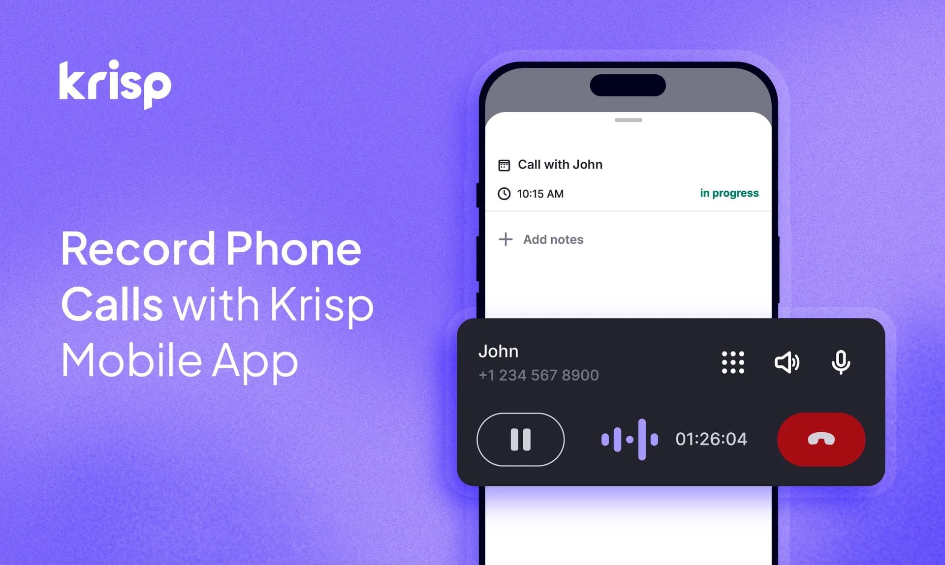 Krisp Mobile Call Recorder screenshot 2