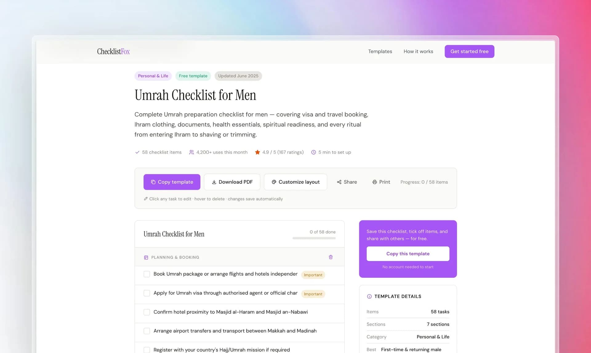 ChecklistFox screenshot 3
