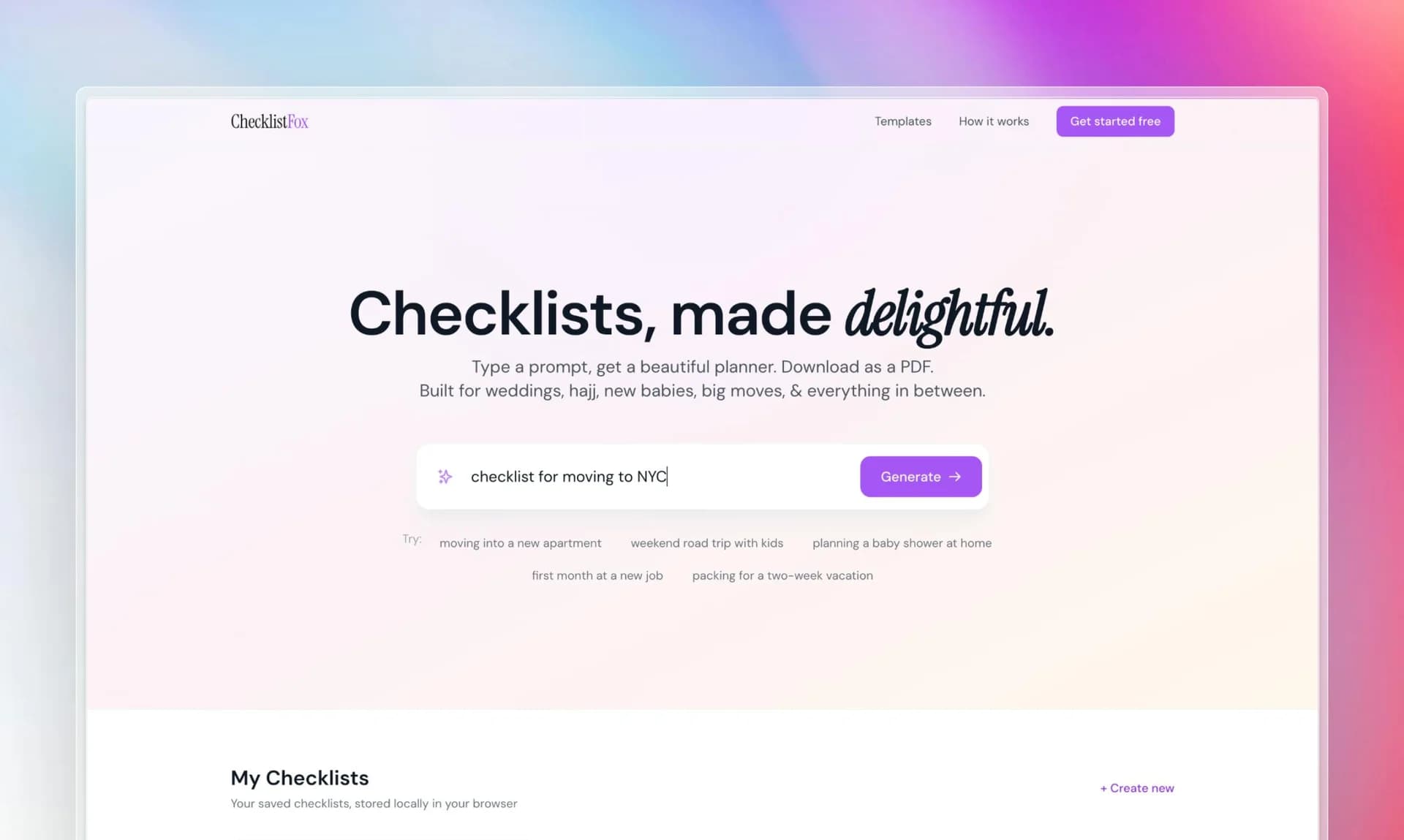 ChecklistFox screenshot 5