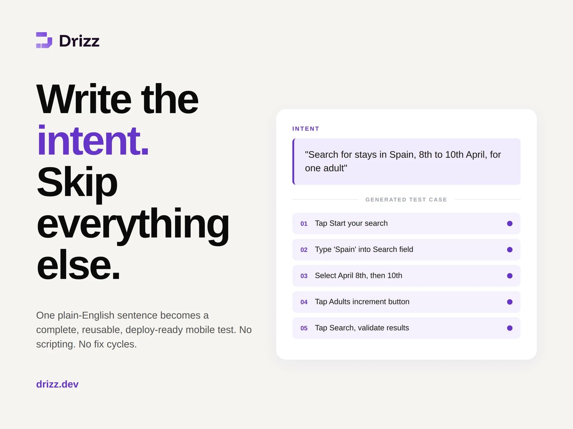 Drizz screenshot 1