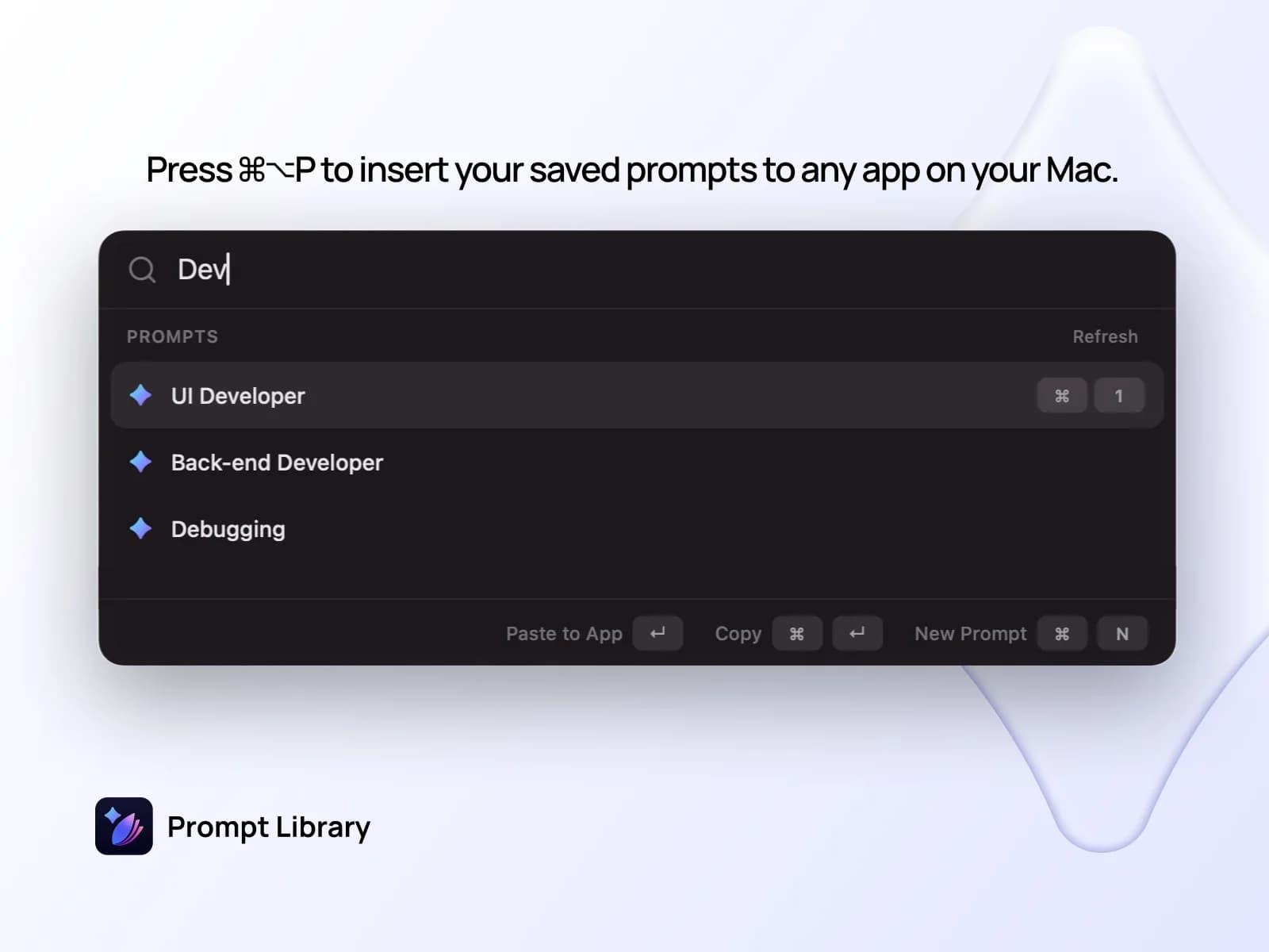 Prompt Library screenshot 2