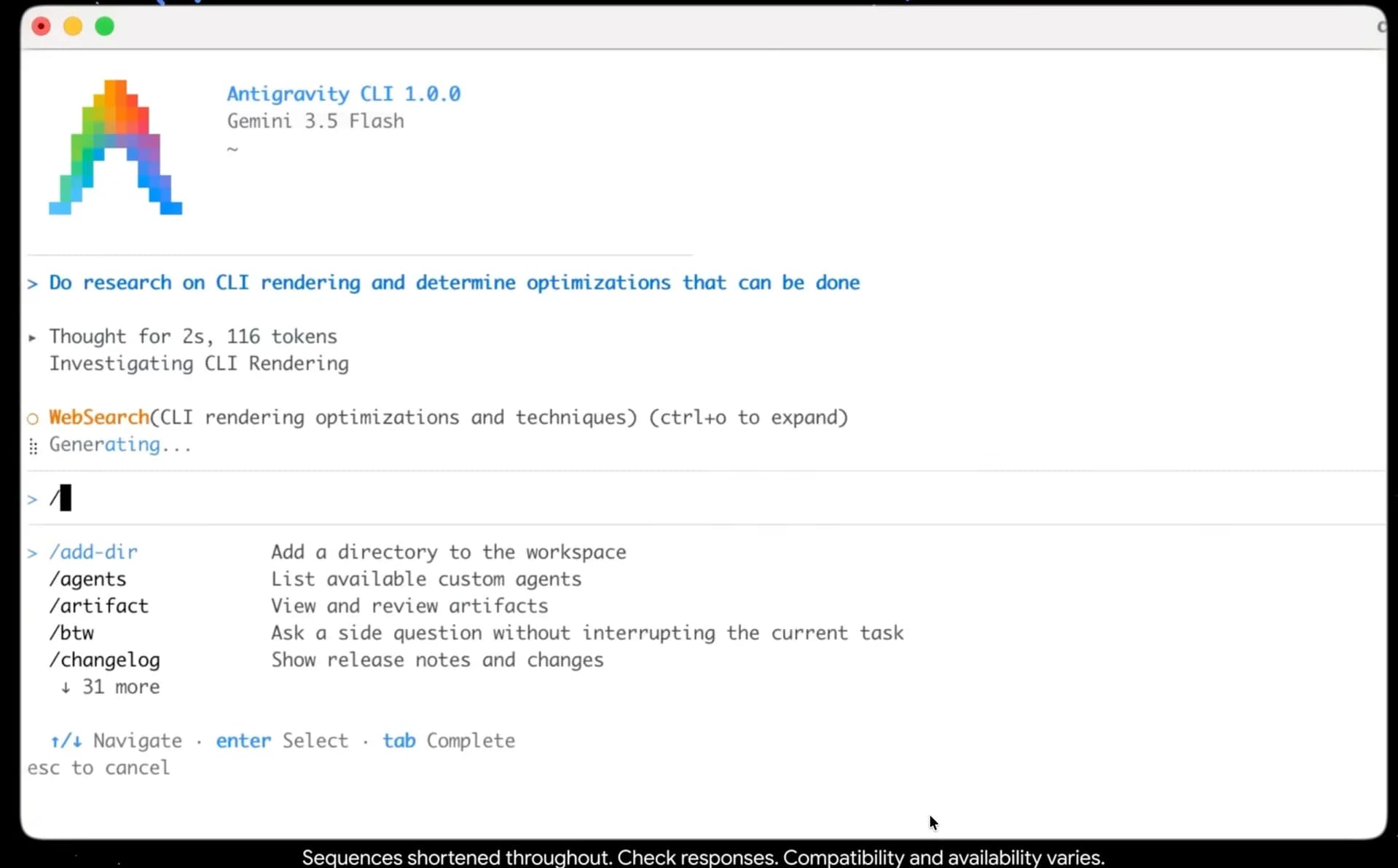 Google Antigravity CLI screenshot 2