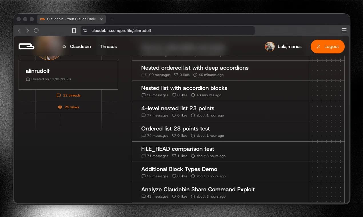 Claudebin screenshot 5