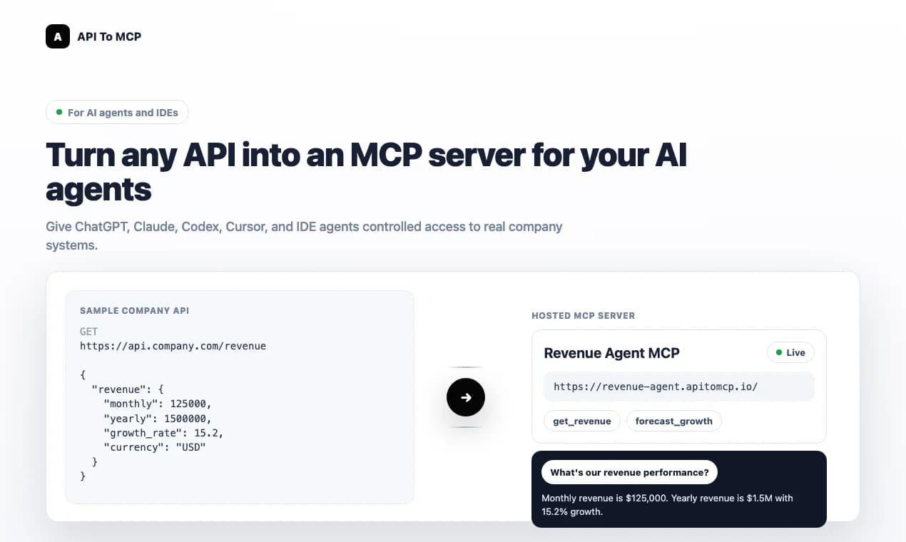 API to MCP screenshot 1