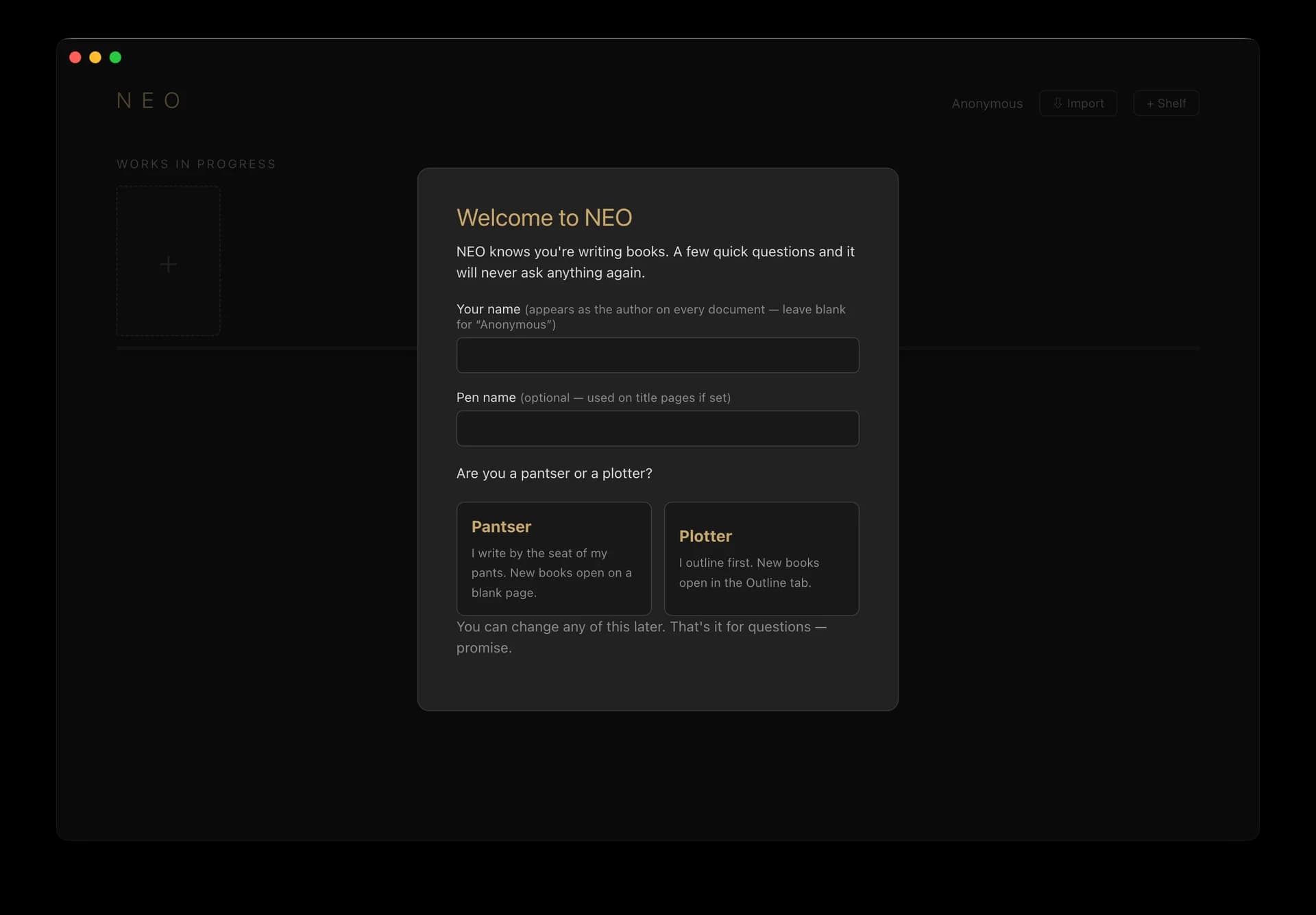 Neo screenshot 1