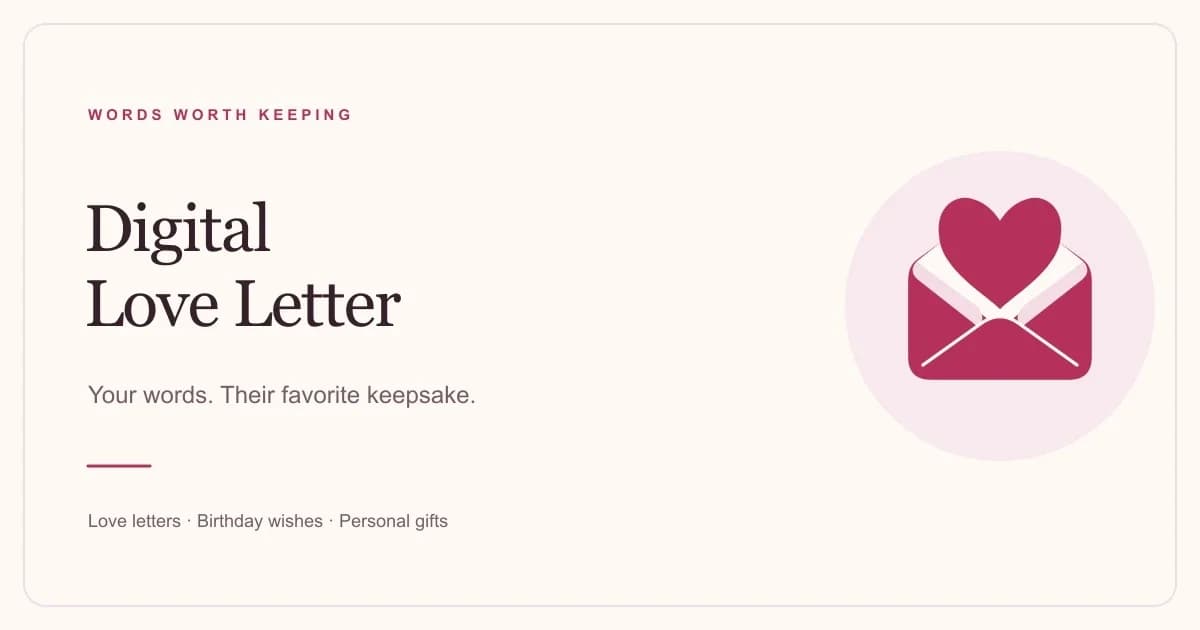 Digital Love Letter screenshot 1