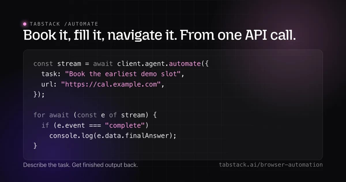 Tabstack Browser Automation screenshot 3
