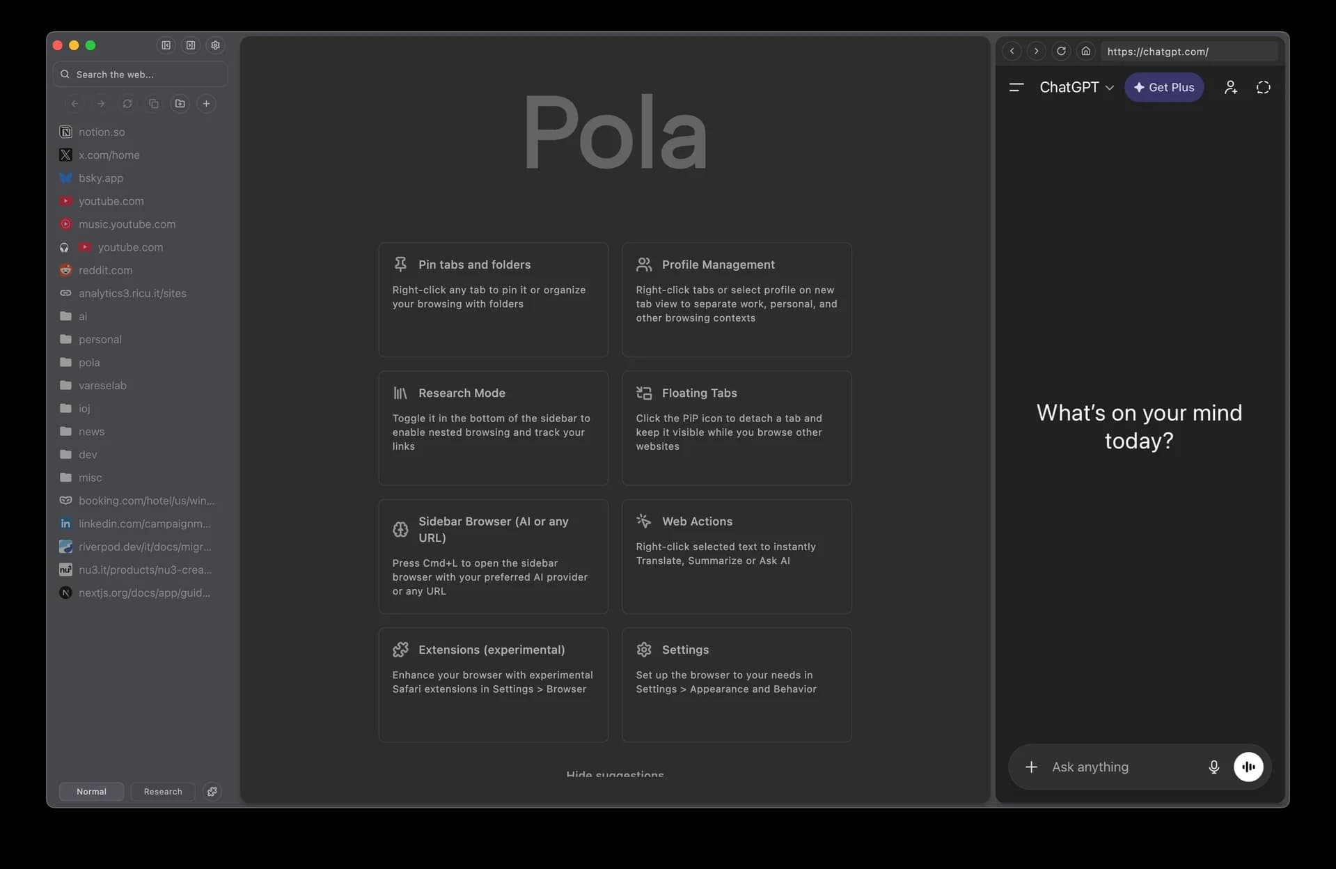 Pola Browser screenshot 3
