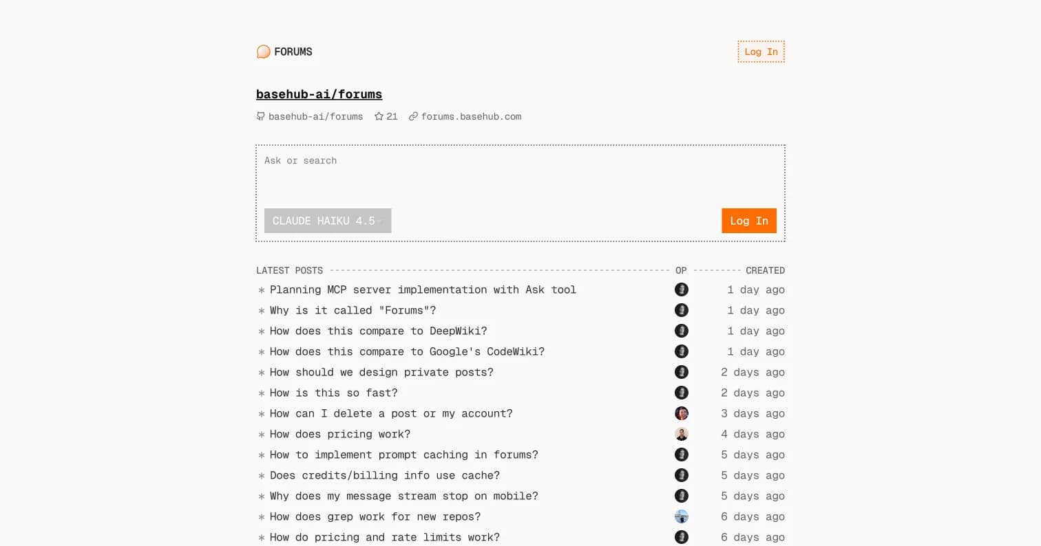 Forums screenshot 3