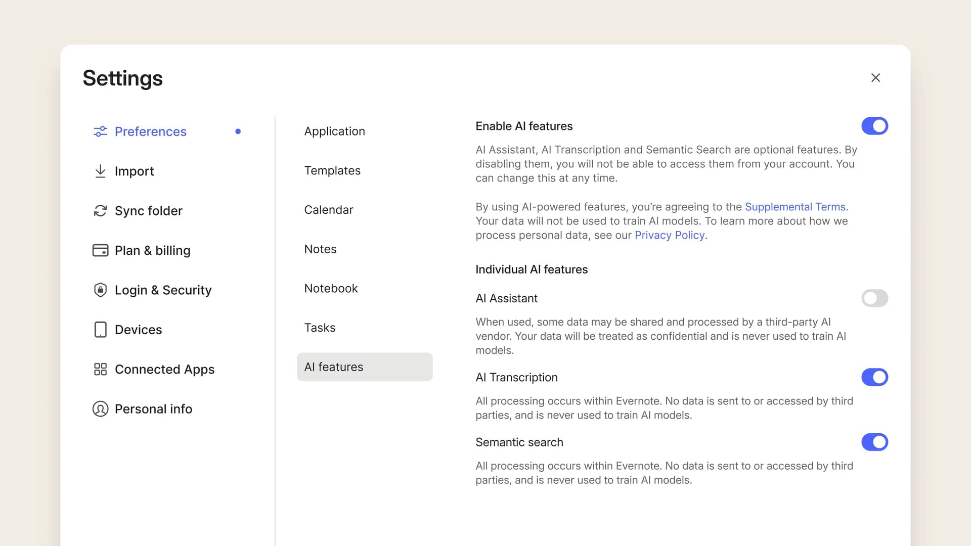 Evernote v11 screenshot 8