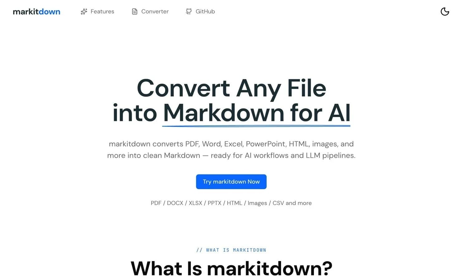 MarkItDown screenshot 2