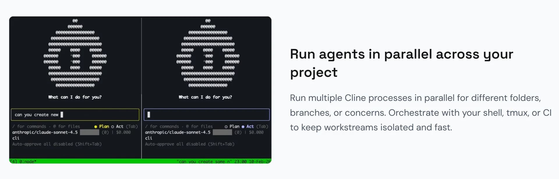 Cline CLI 2.0 screenshot 1