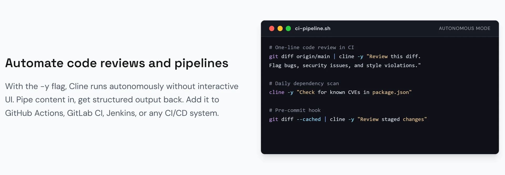 Cline CLI 2.0 screenshot 3