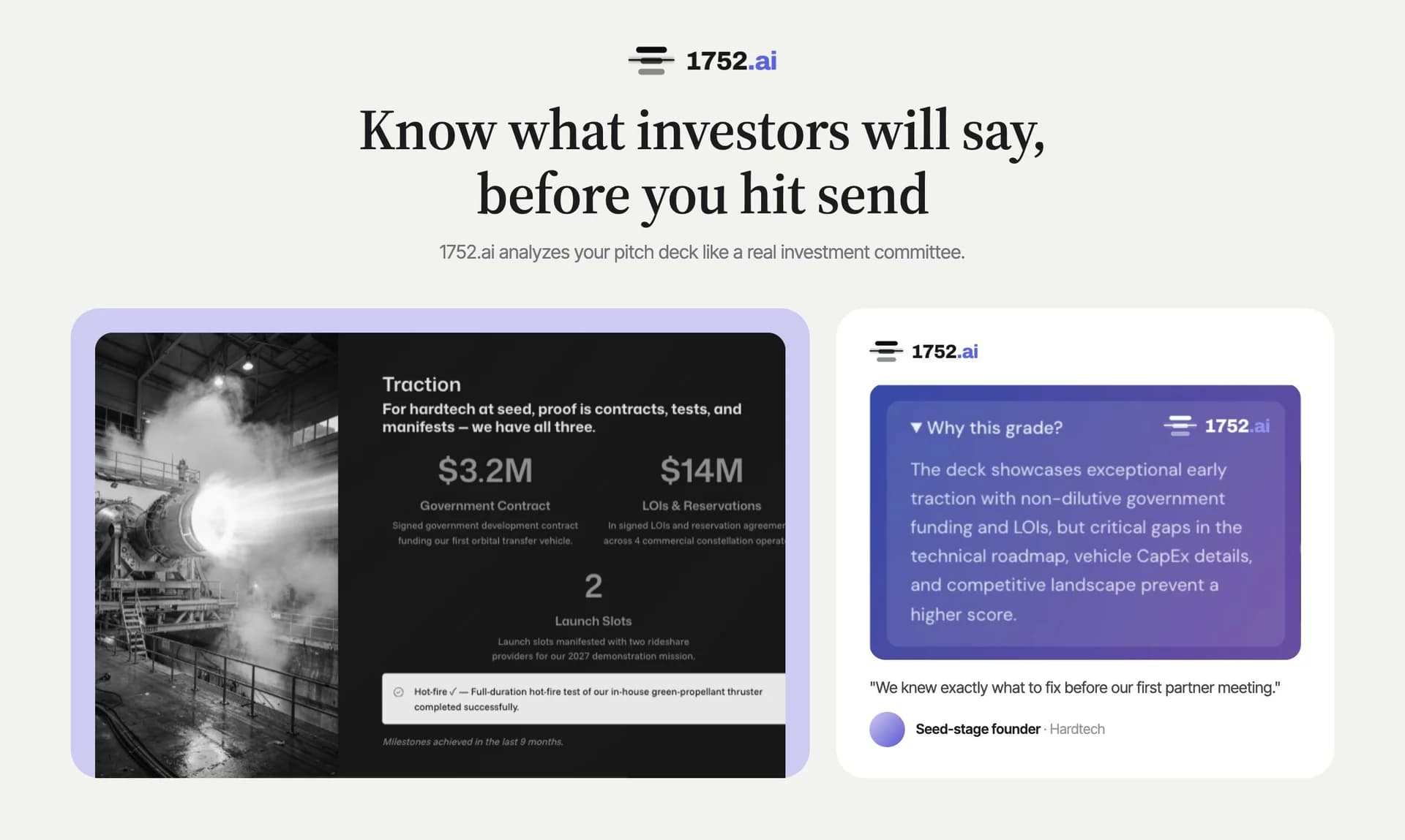 1752vc Pitch Deck Analyzer screenshot 1