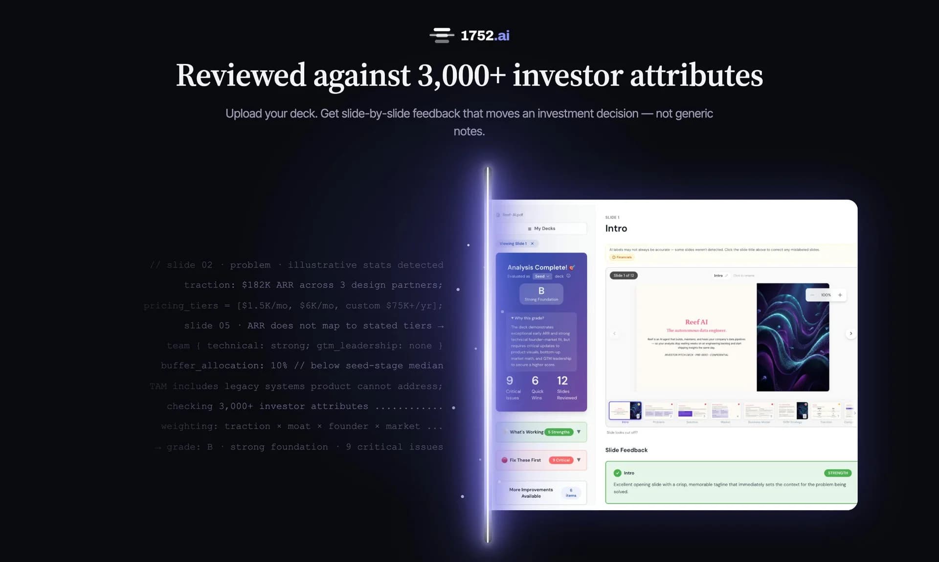 1752vc Pitch Deck Analyzer screenshot 3