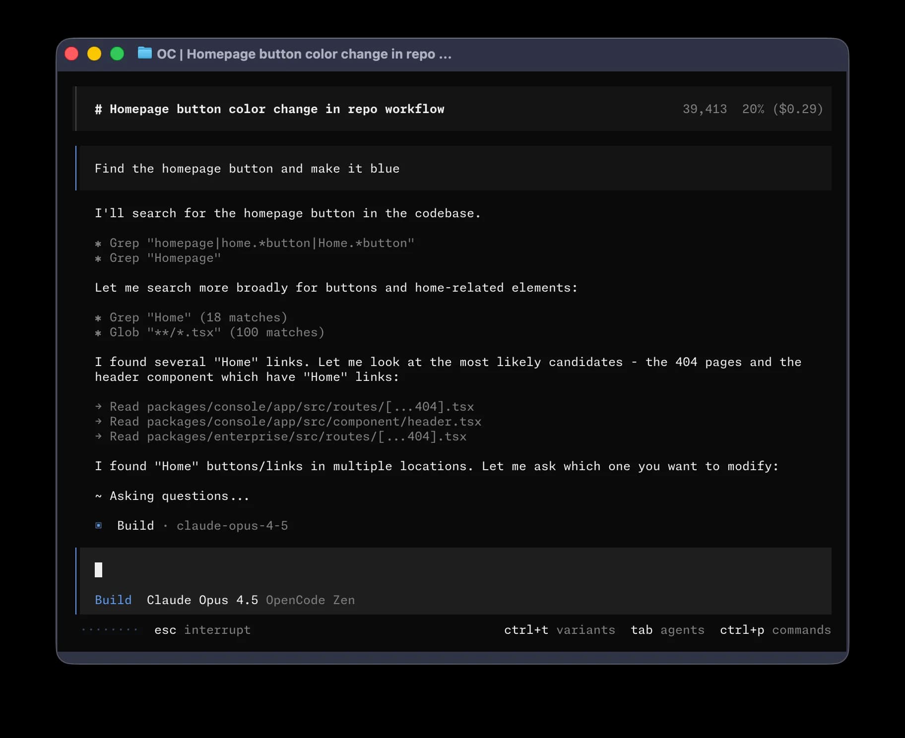 OpenCode 2.0 screenshot 2