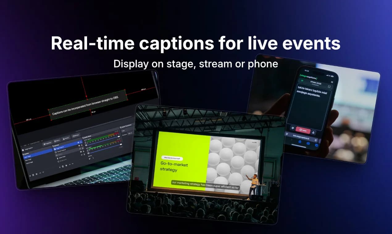 stagecaptions.io screenshot 1