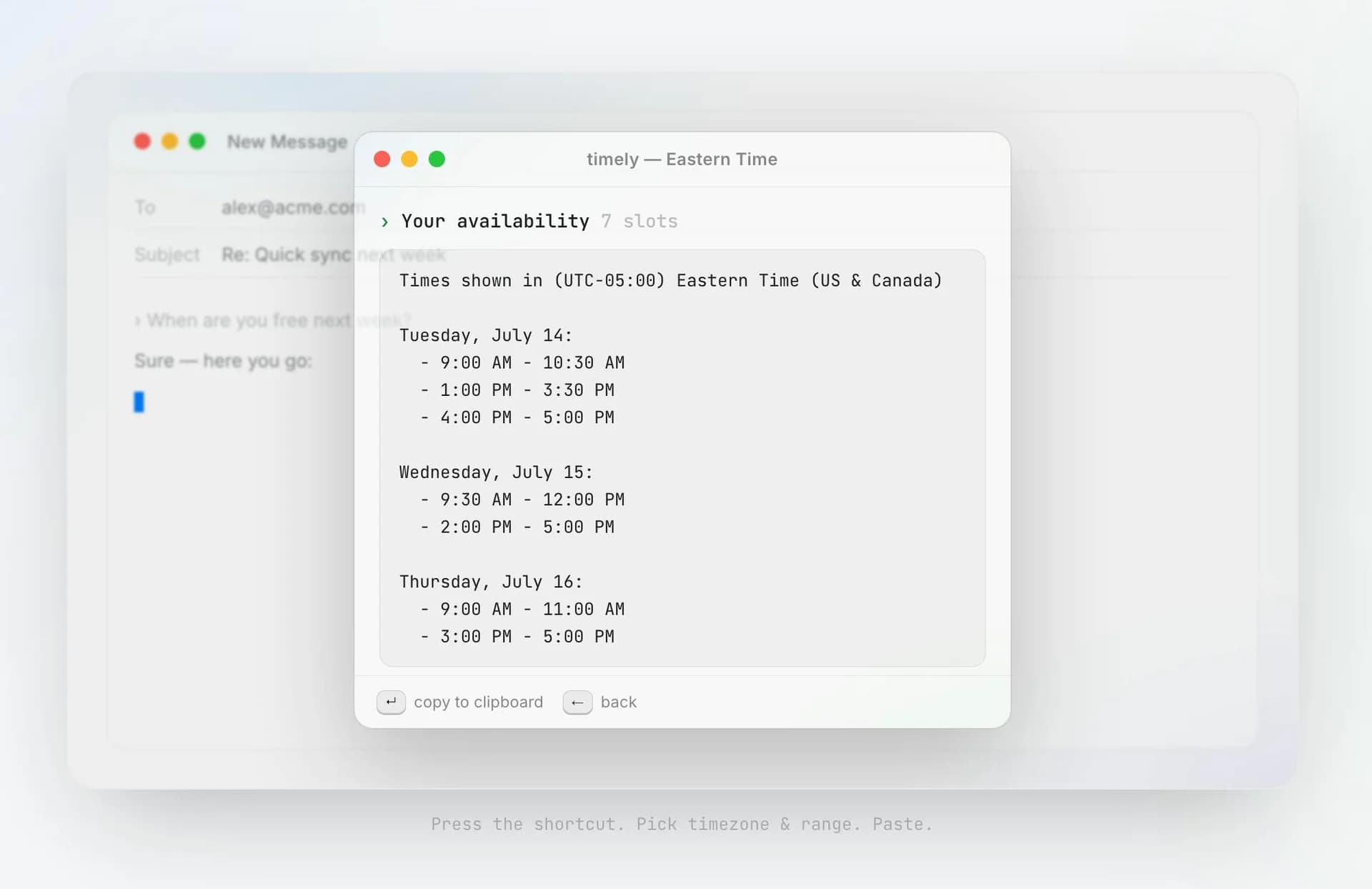 Timely screenshot 2