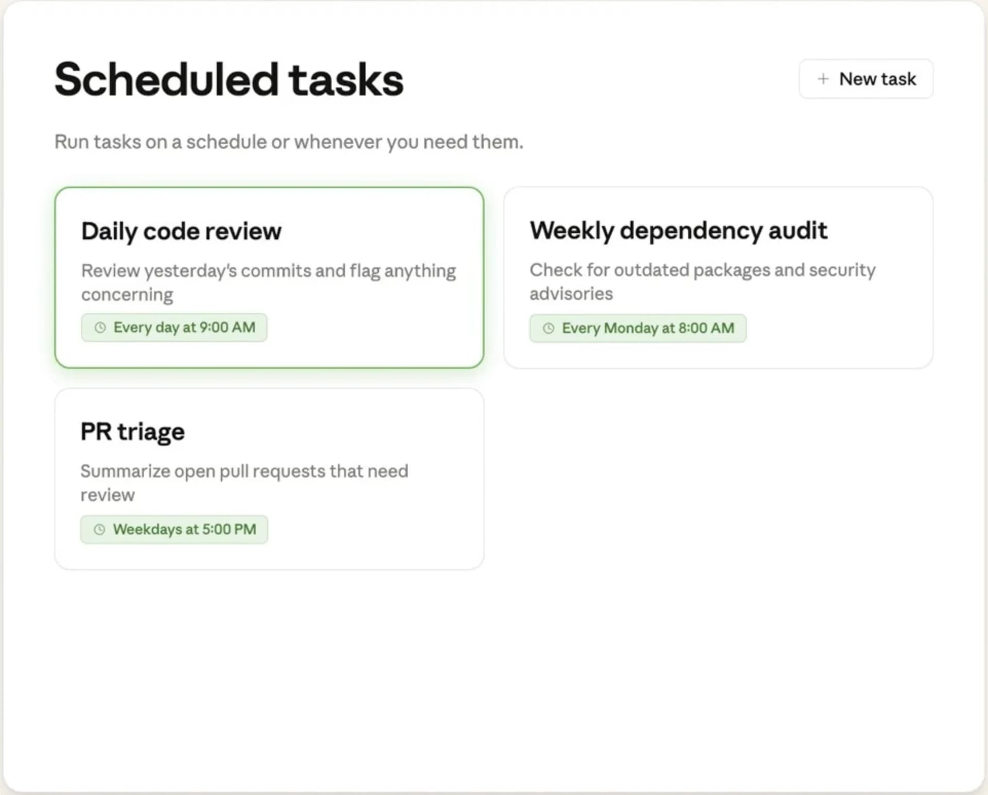 Claude Code Scheduled Tasks screenshot 4