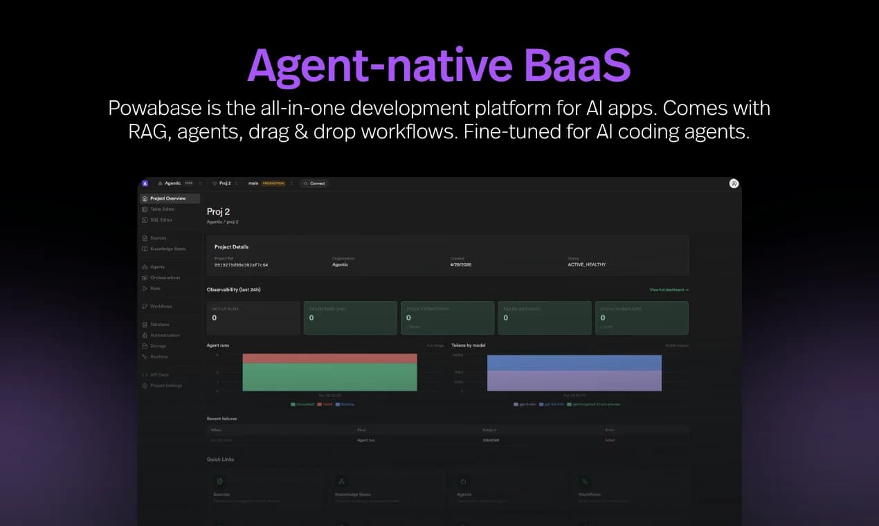 Powabase screenshot 1