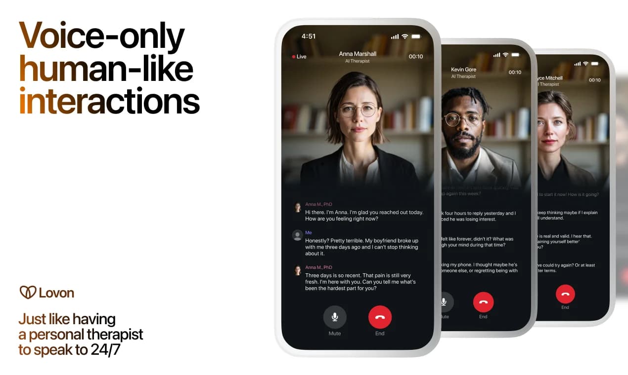 Lovon AI Therapy screenshot 1