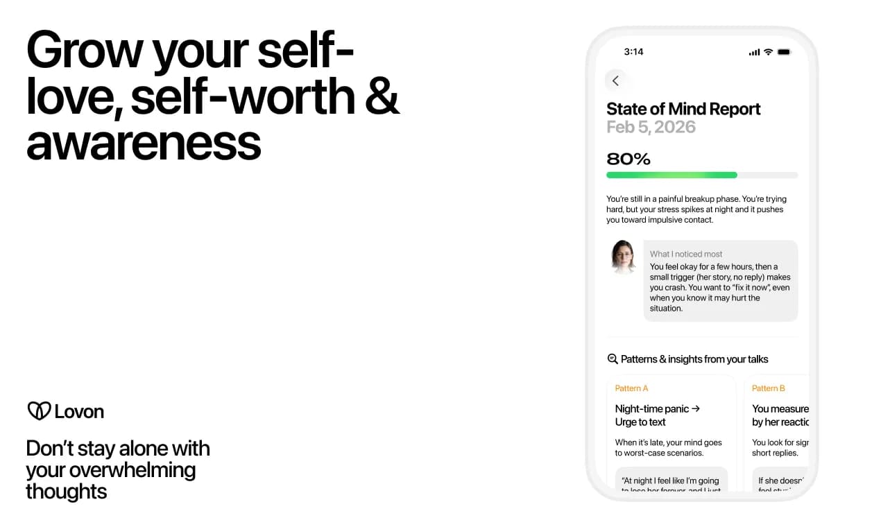 Lovon AI Therapy screenshot 2