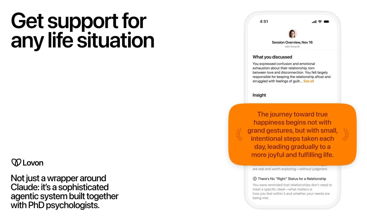 Lovon AI Therapy screenshot 3