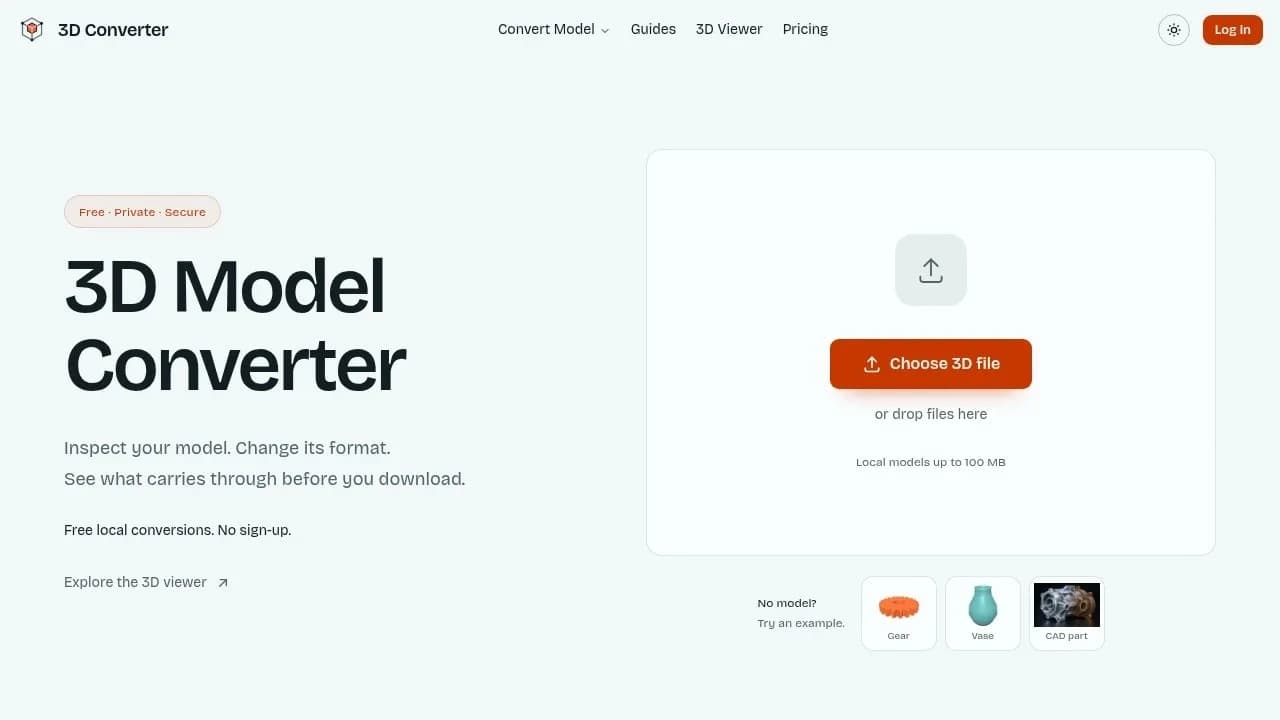 3D Converter screenshot 1