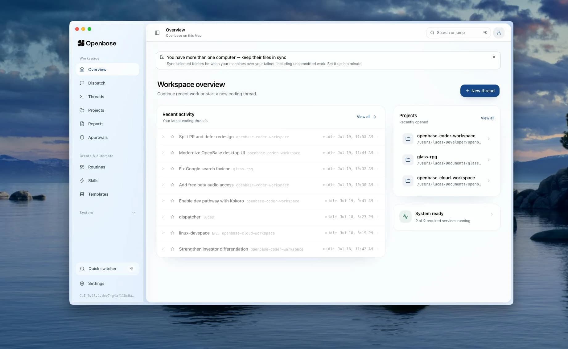 Openbase screenshot 2
