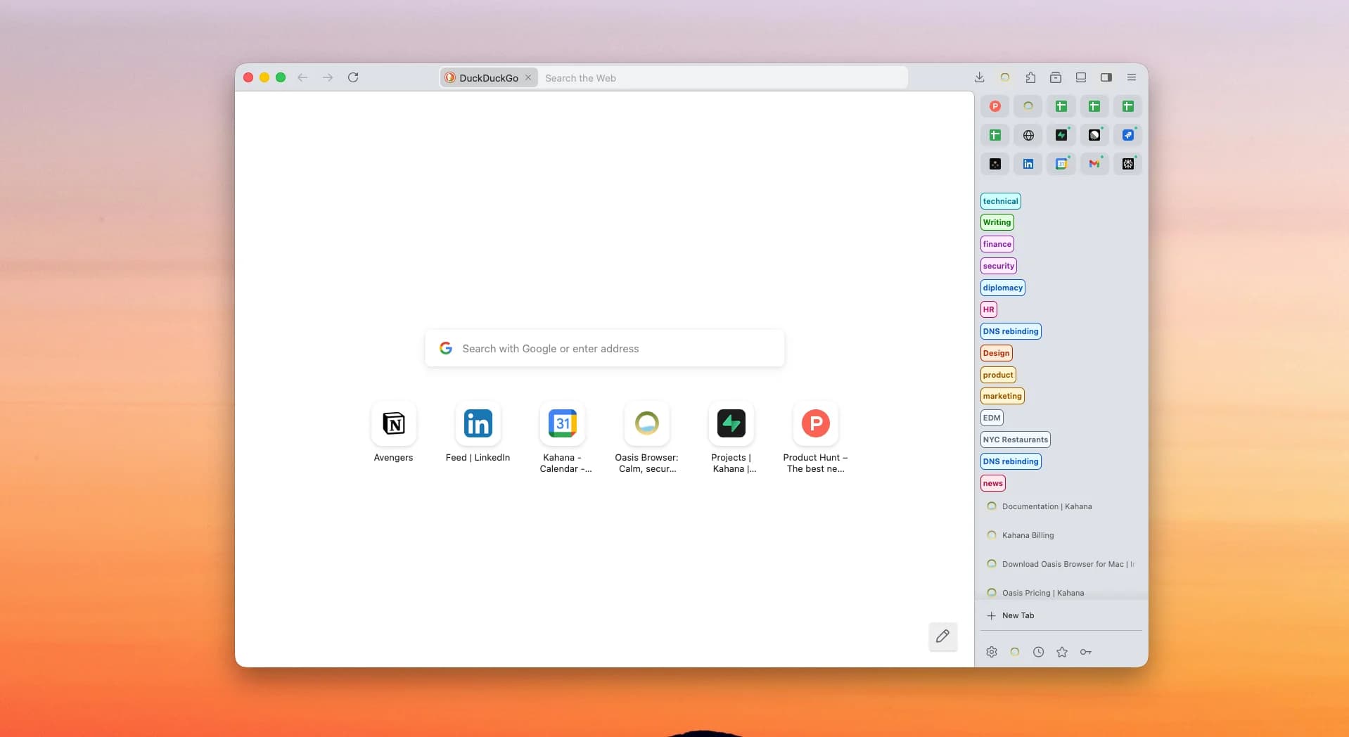 Oasis Browser for Mac screenshot 3