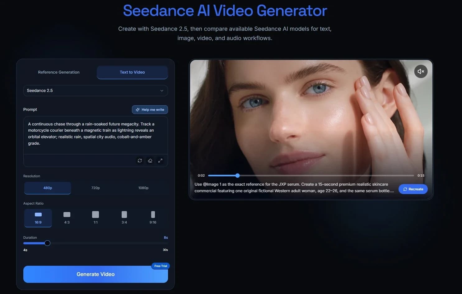 Seedance AI Video Generator screenshot 1
