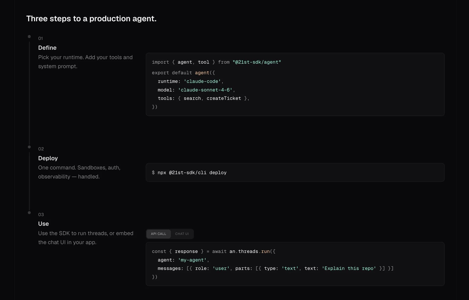 21st Agents SDK screenshot 3