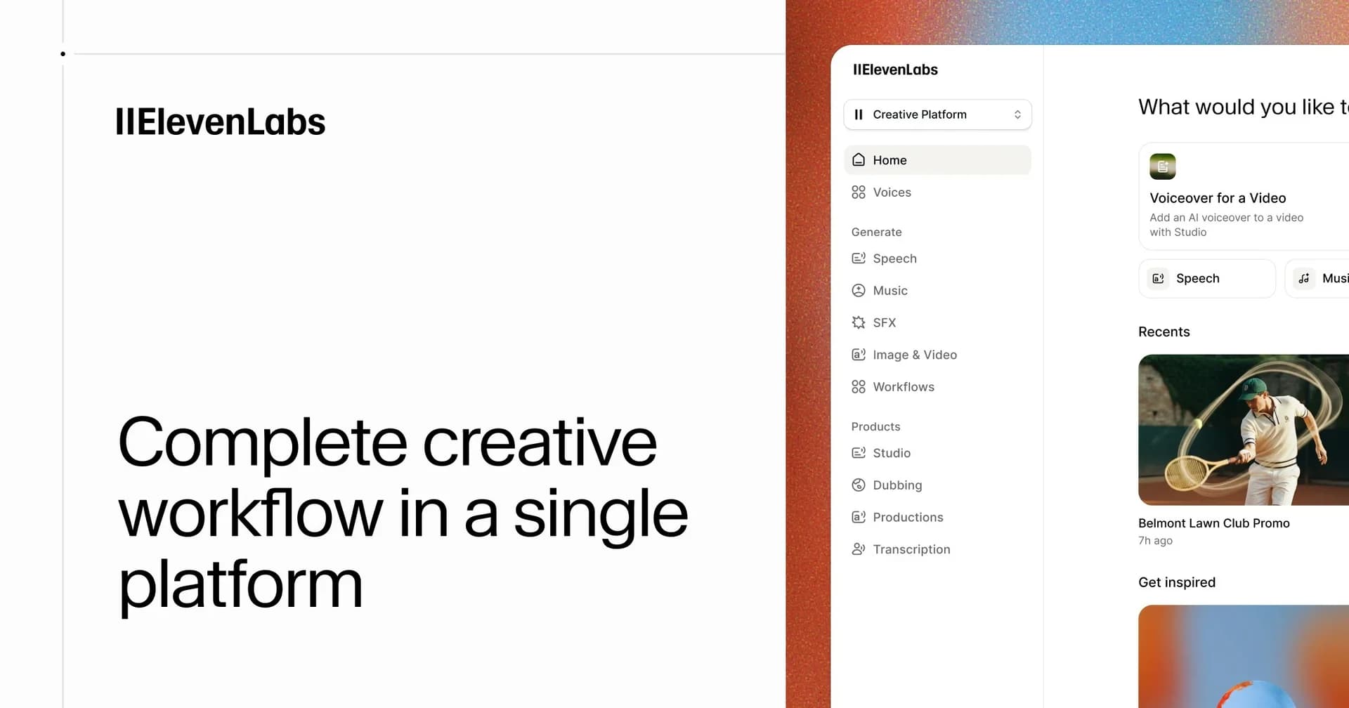 ElevenCreative by ElevenLabs screenshot 1