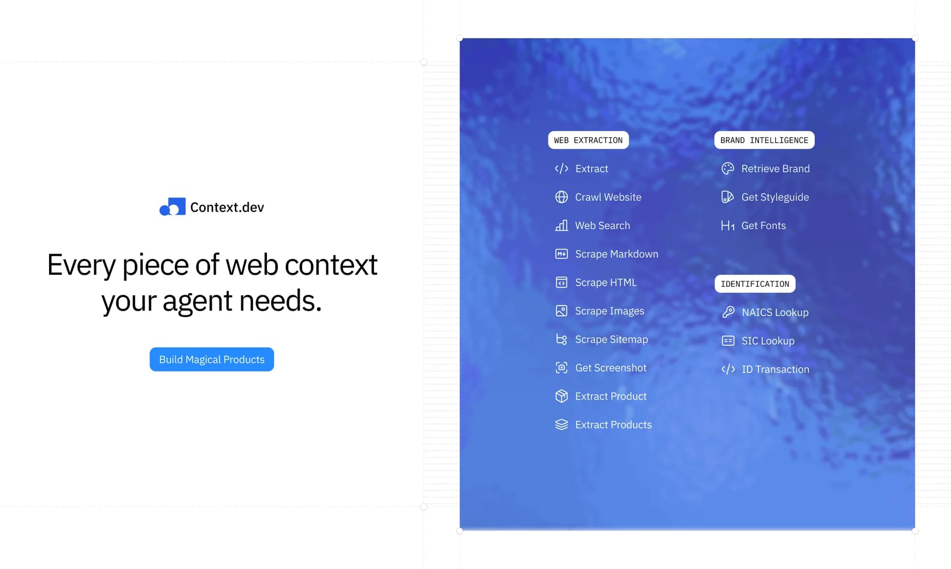 Context.dev screenshot 1