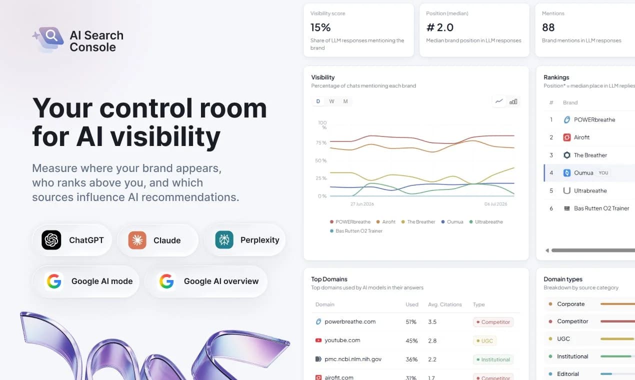 AI Search Console screenshot 2