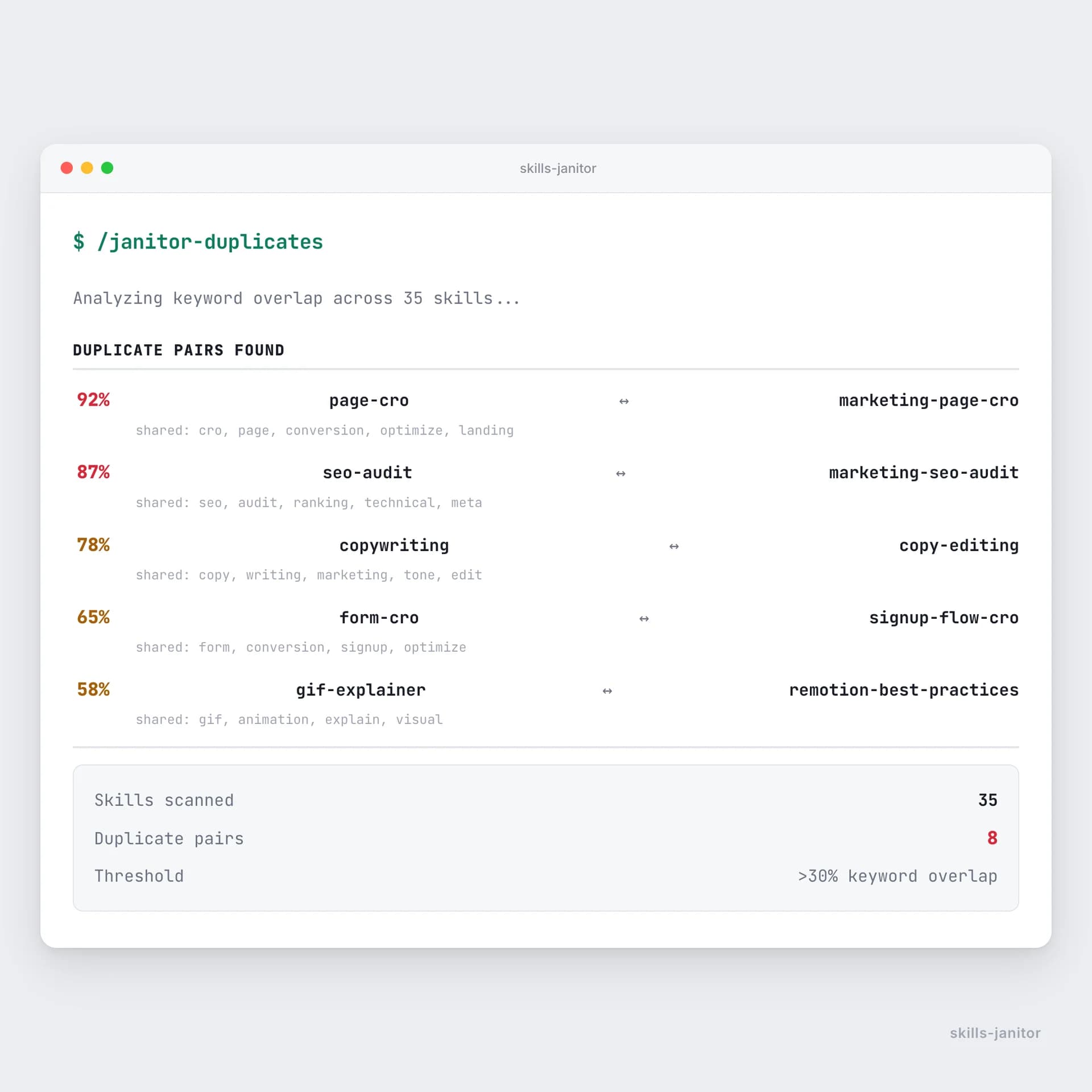 Skills Janitor screenshot 4