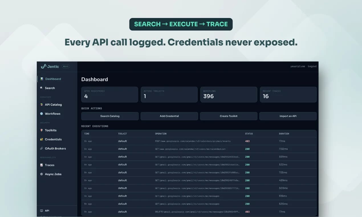 Jentic Mini screenshot 2