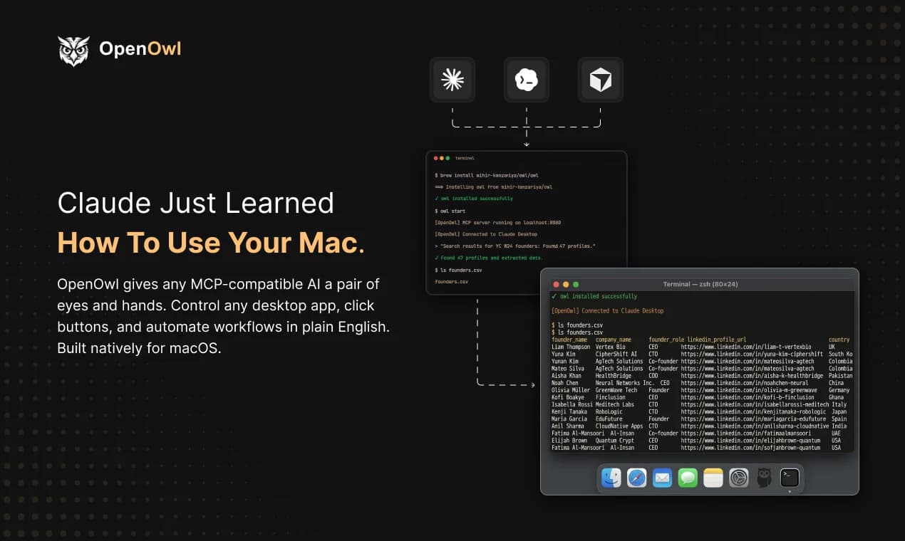OpenOwl screenshot 1
