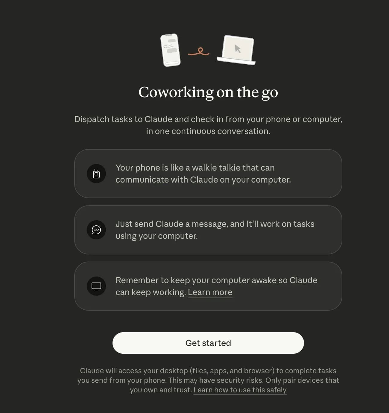 Claude Dispatch screenshot 1