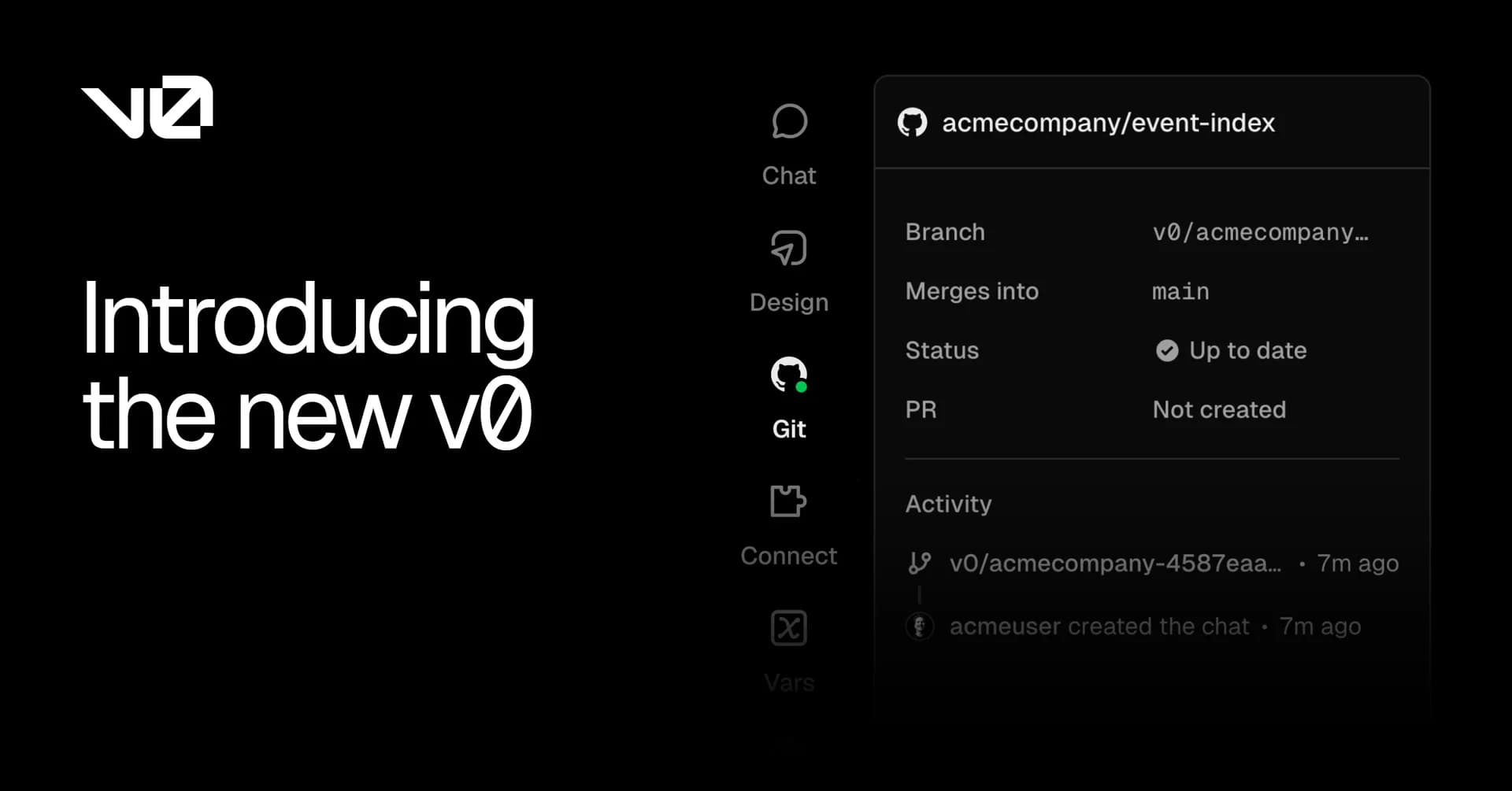 The new v0 screenshot 1