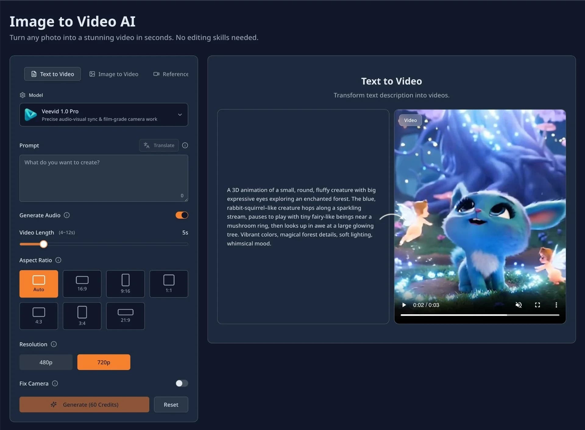 Veevid AI screenshot 2