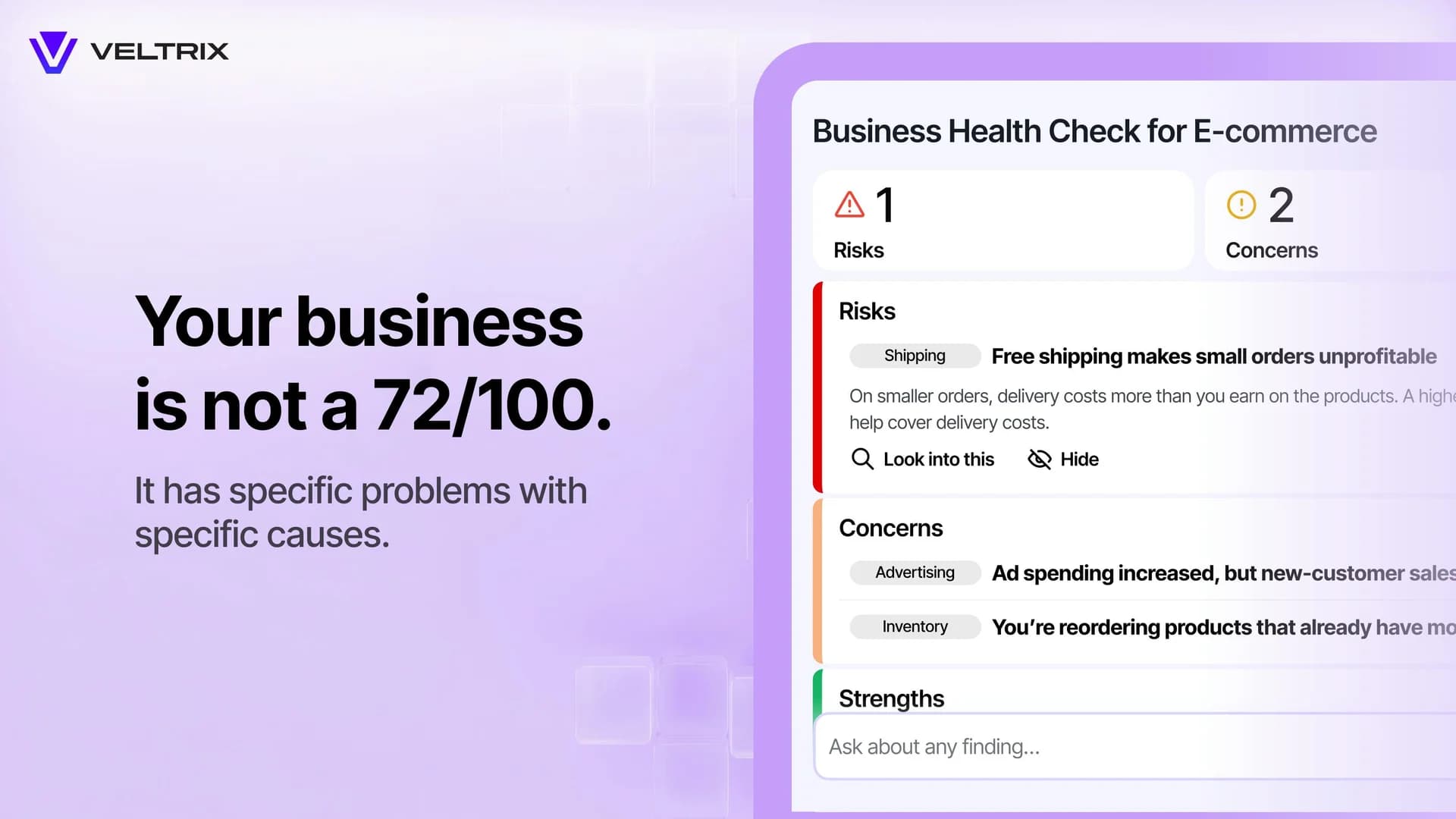 Veltrix AI for E-commerce screenshot 1