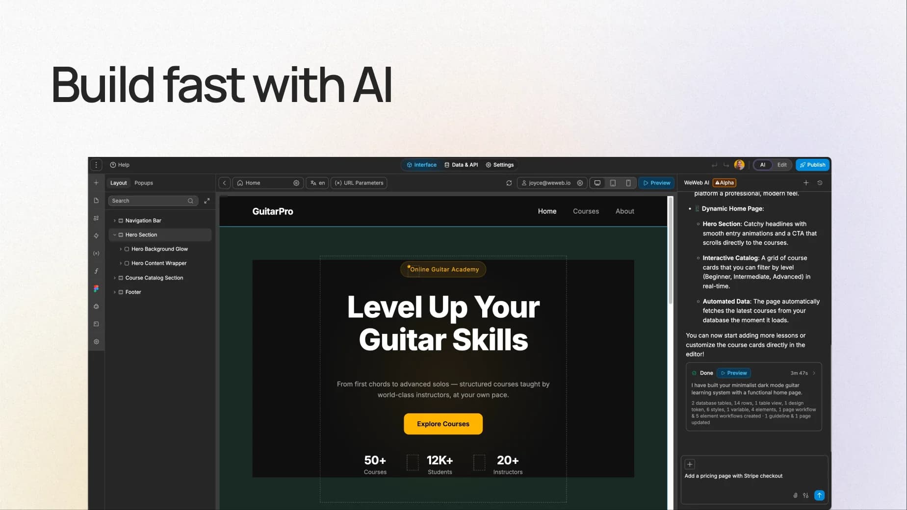 WeWeb 3.0 screenshot 1