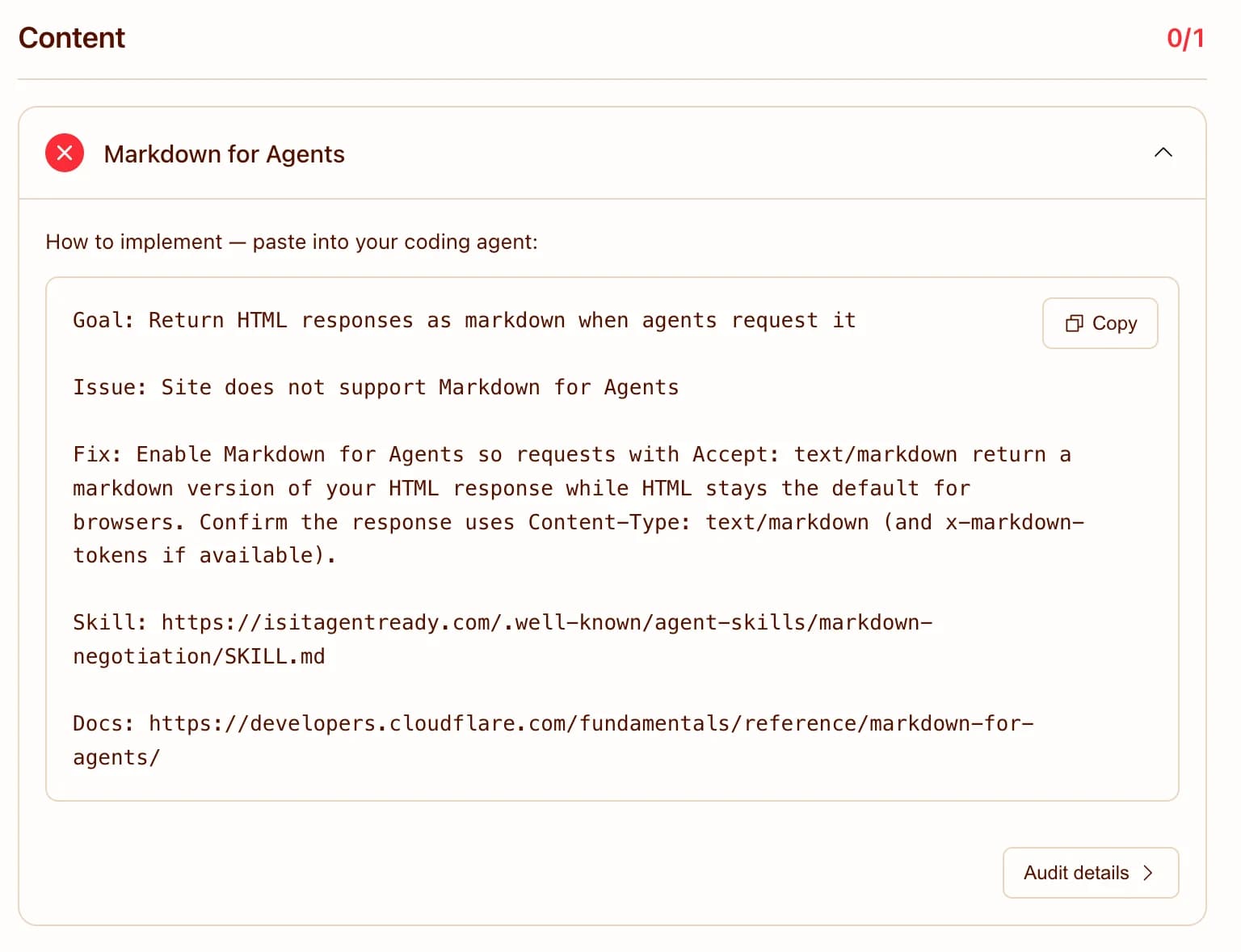 Is Your Site Agent-Ready? by Cloudflare screenshot 5