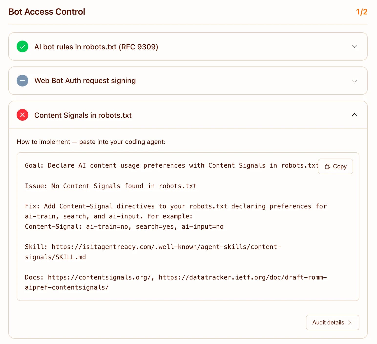 Is Your Site Agent-Ready? by Cloudflare screenshot 6