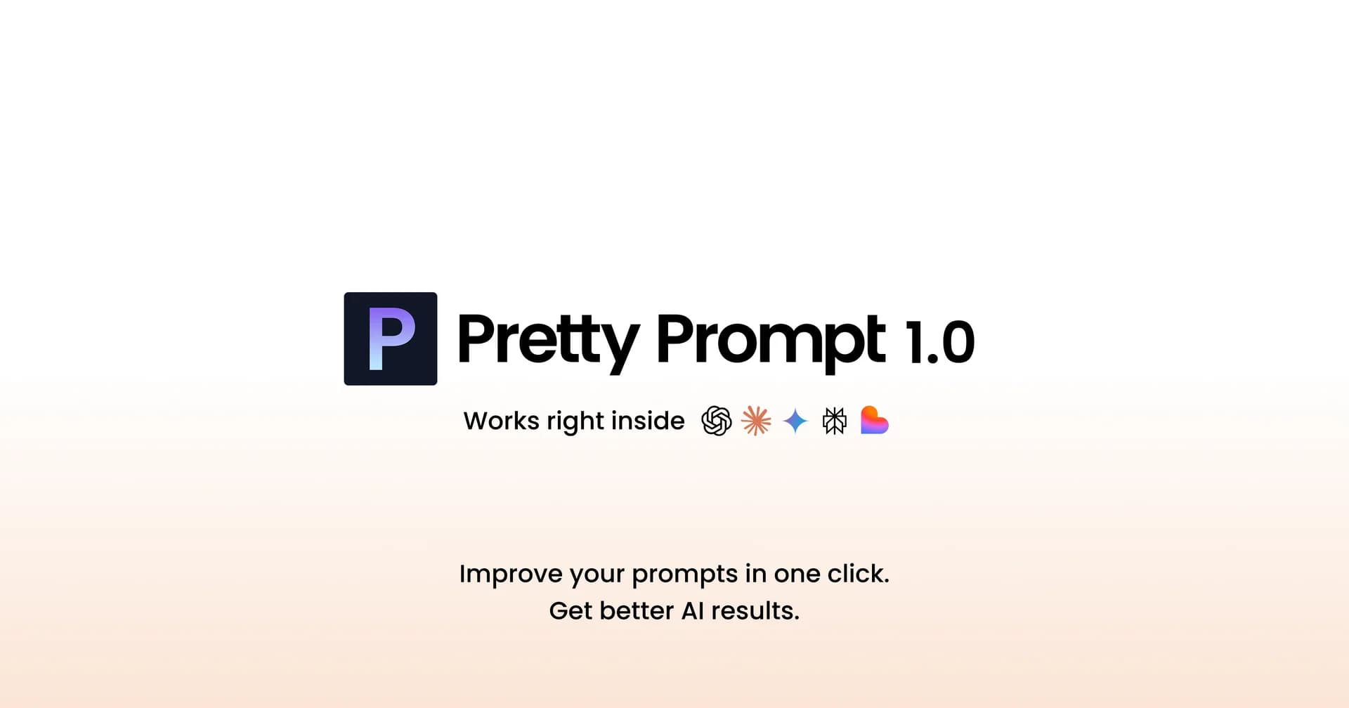 Pretty Prompt 1.0 Extension and Web App screenshot 1