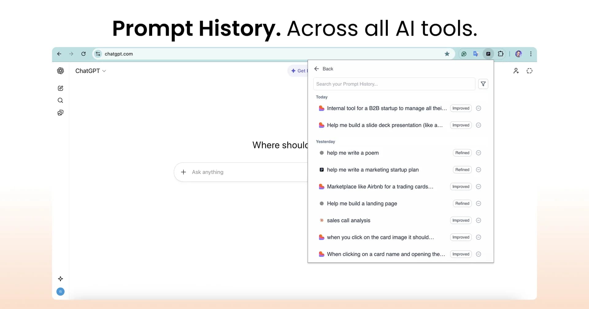 Pretty Prompt 1.0 Extension and Web App screenshot 5