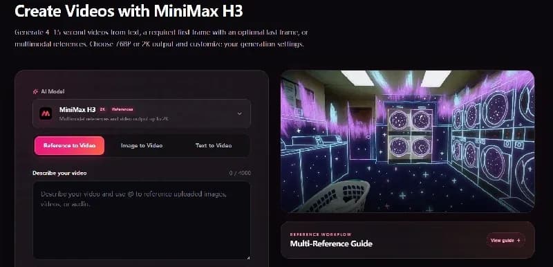 MiniMax H3 AI Video Generator screenshot 1