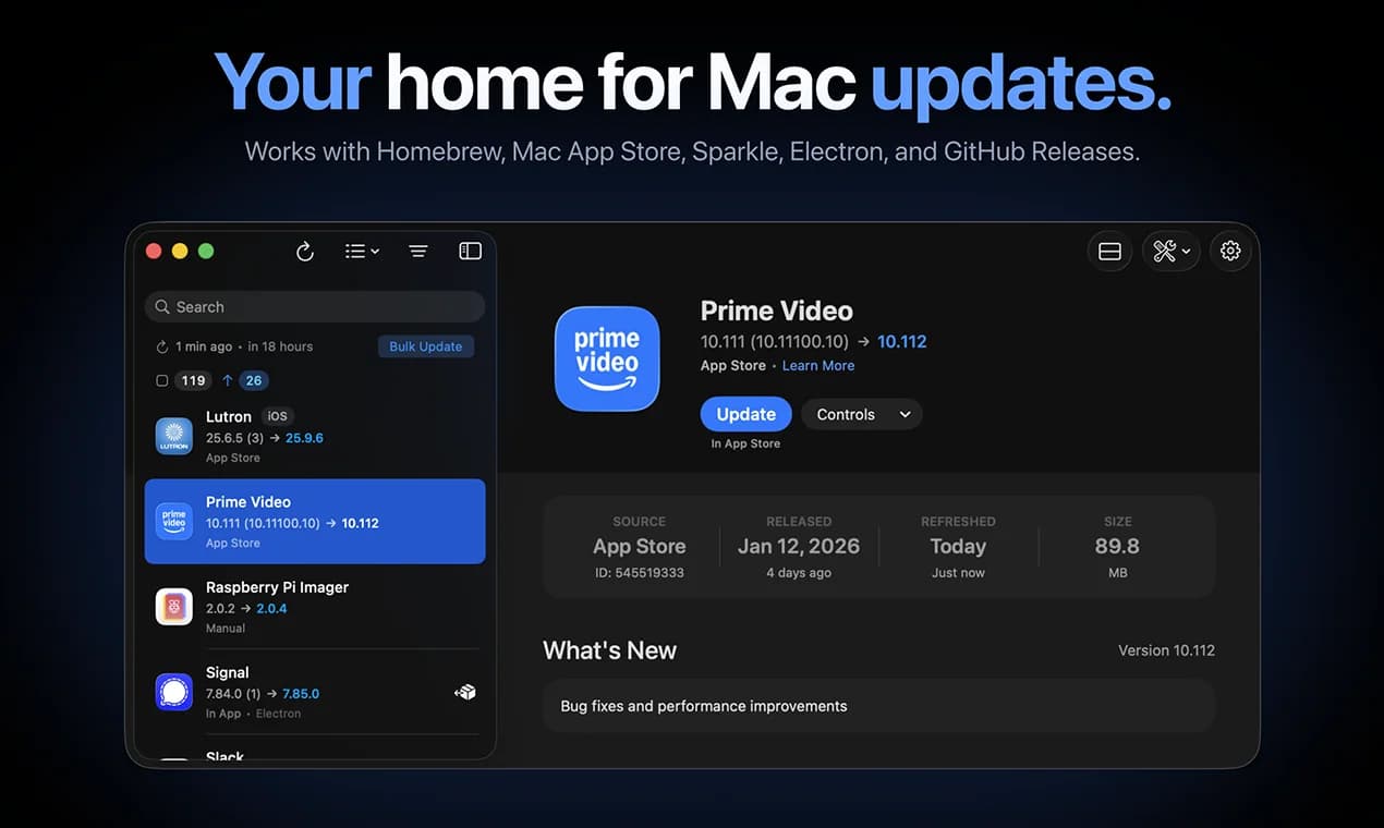 Updatest screenshot 1