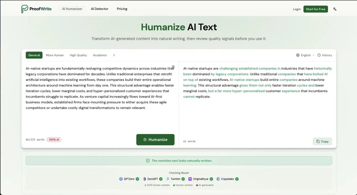 ProofWrite AI screenshot 2